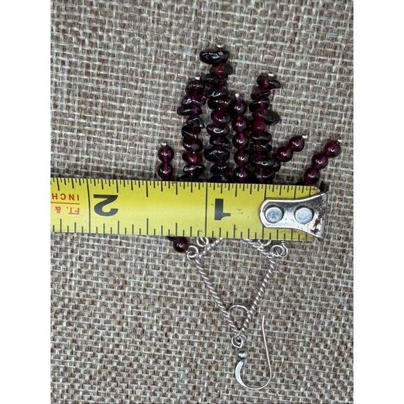 Genuine Amethyst & Sterling Silver Chandelier Earrings – Handcrafted Boho - Picture 7 of 8